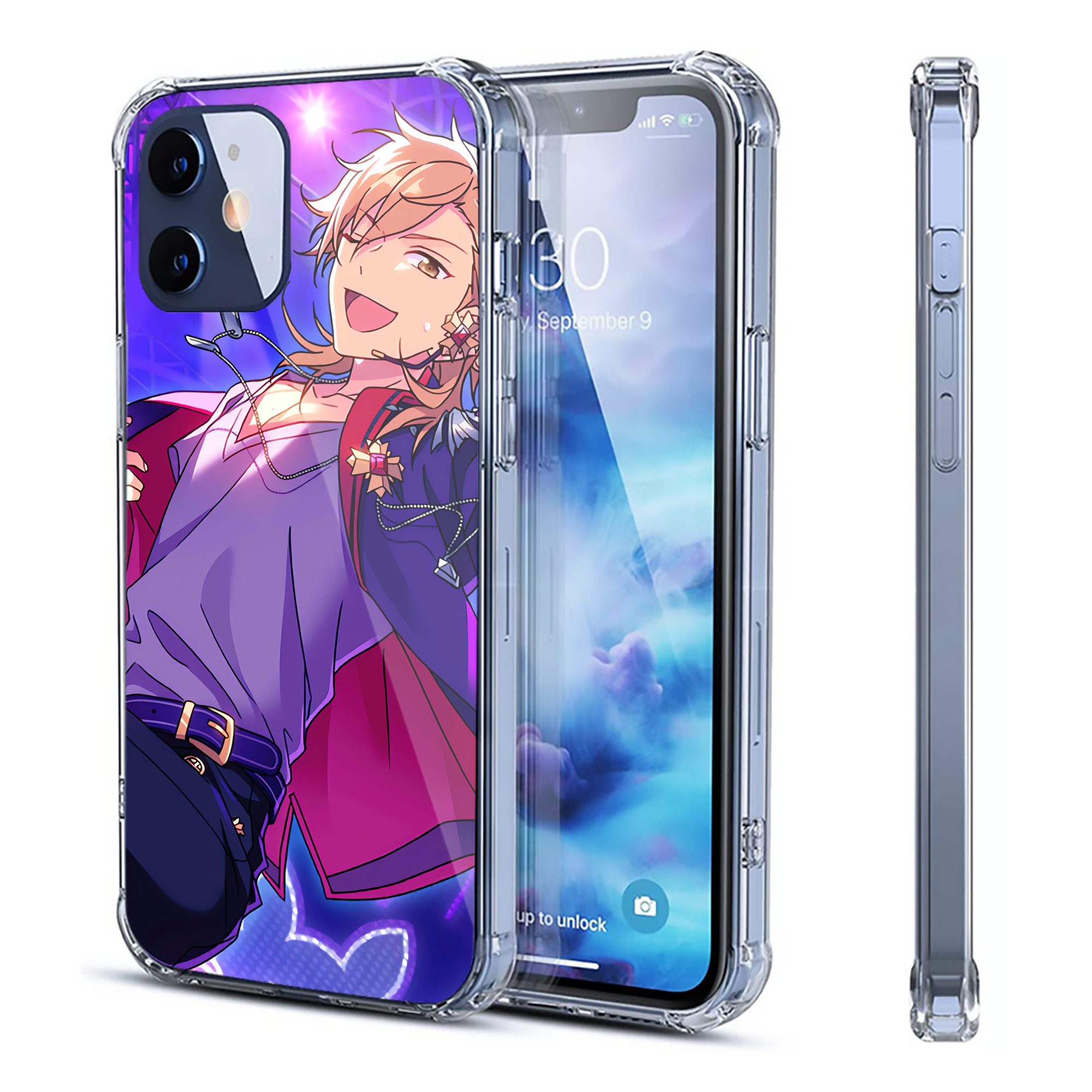 （画像用） あんさんぶるスターズ! Ensemble Stars 【iPhone 12シリーズ対応】透明スマホケース（クリアソフトケース）